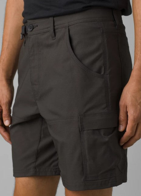 Prana Mens Stretch Zion Short II Dark Iron 10inch inseam