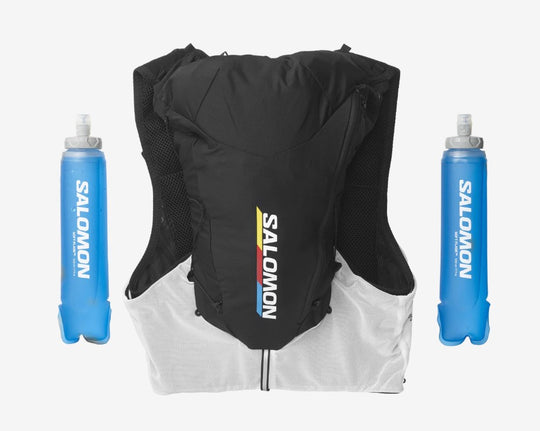 SALOMON ADV SKIN 12 RACE FLAG BLACK/WHITE