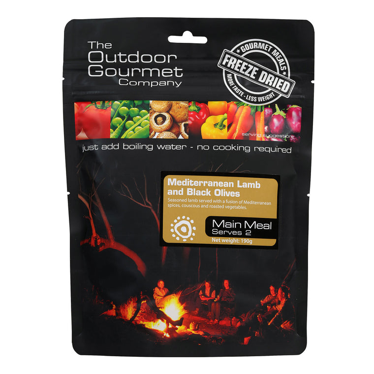 OUTDOOR GOURMET MED LAMB WITH BLACK OLIVES DBL