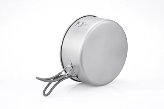 Keith Titanium 2-Piece Titanium Pot and Pan Cook Set 1.25L+770ml