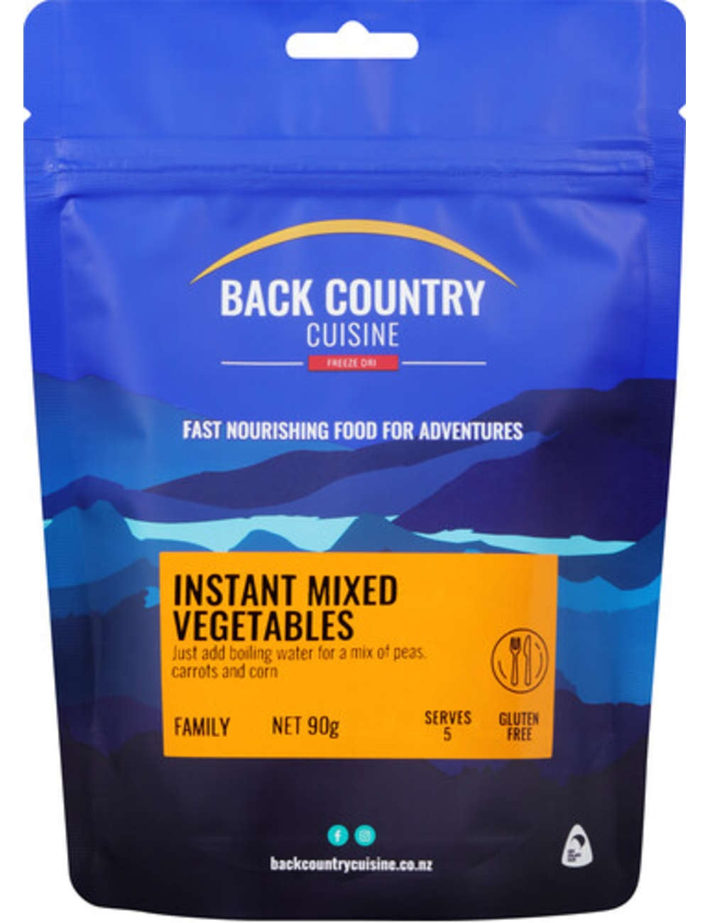 BACKCOUNTRY INSTANT MIXED VEGETABLES