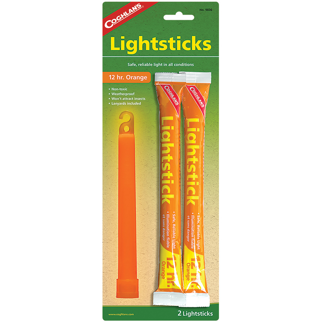 COGHLANS SNAPLIGHT LIGHTSTICKS ORANGE 2 Pack