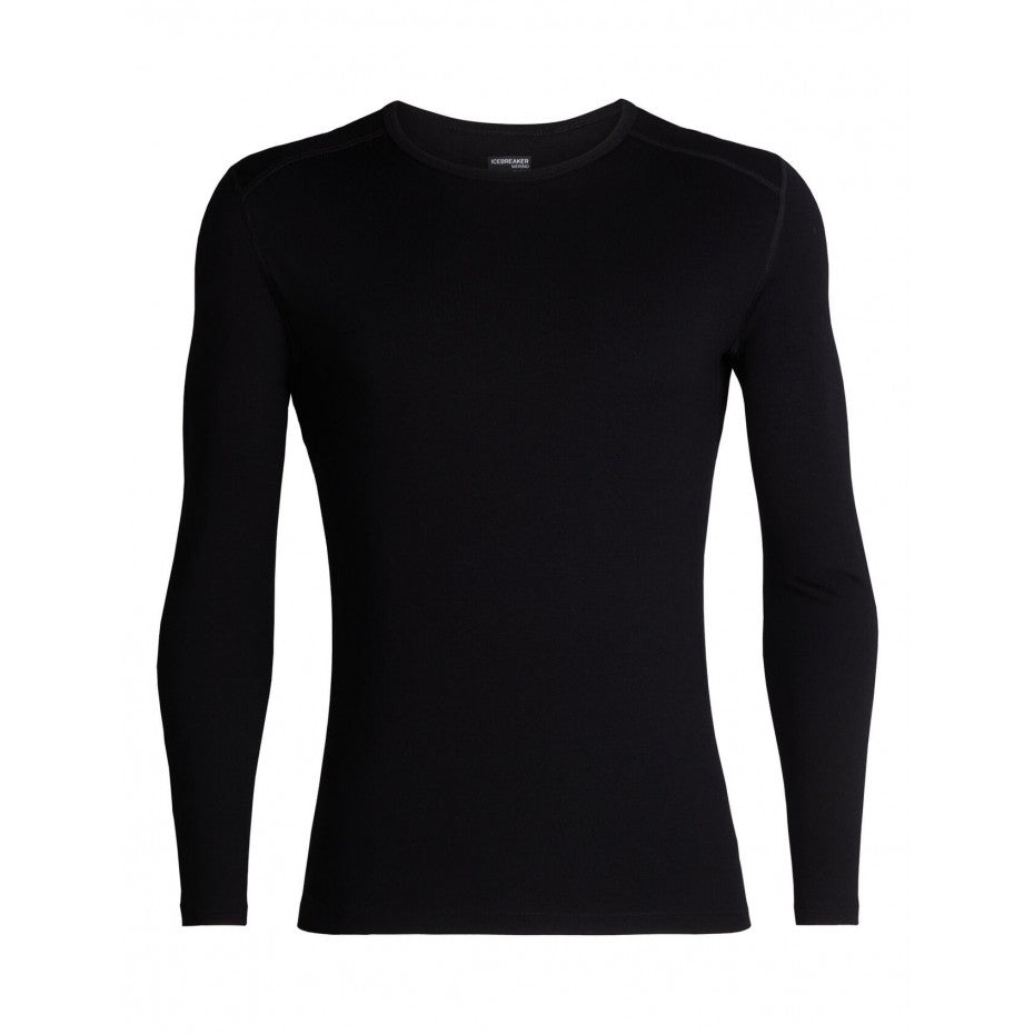 Icebreaker Mens 260 Tech LS Crewe BLACK