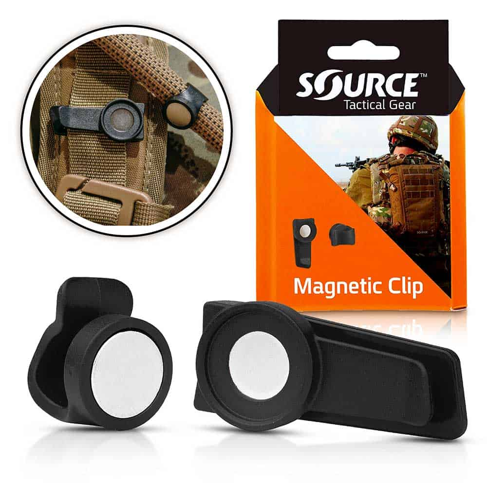 Source Magnetic Tube Clip Black