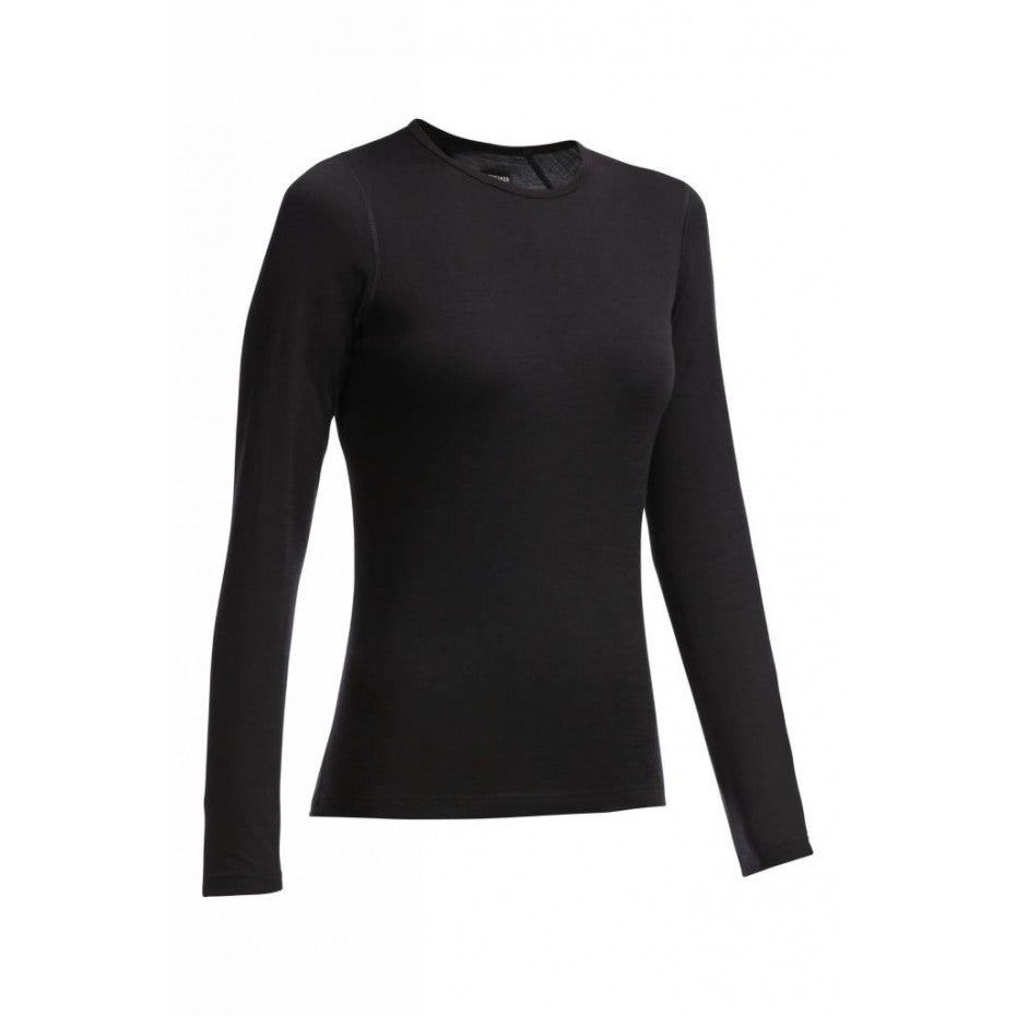 ICEBREAKER WMNS OASIS LS CREWE 200 Weight BLACK