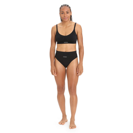 Icebreaker Women Queens High Cut Brief Black Additional Image-2