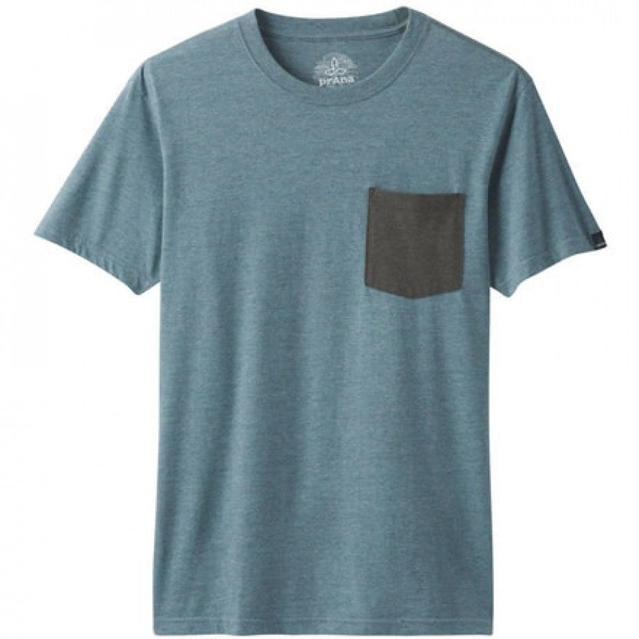 Prana Pocket T-Shirt Blue Note Heather