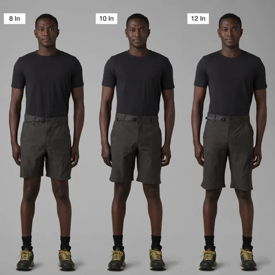 Prana Stretch Zion Short II 12 Dark Iron