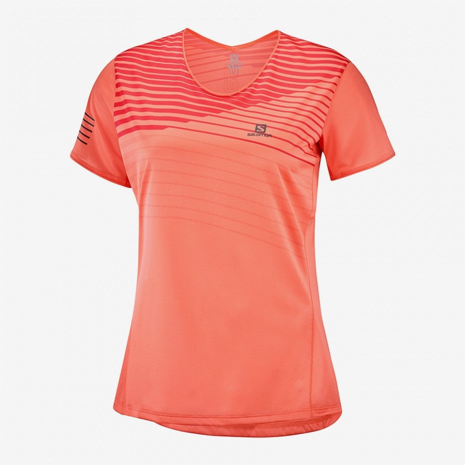 Salomon Sense Tee W Camellia / Cayenne