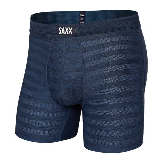 Saxx Hot Shot Boxer Brief Fly Dark Denim Heather