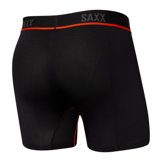 Saxx Kinetic Hd Boxer Brief Black/Vermillion