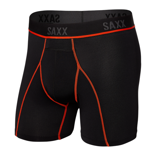 Saxx Kinetic Hd Boxer Brief Black/Vermillion