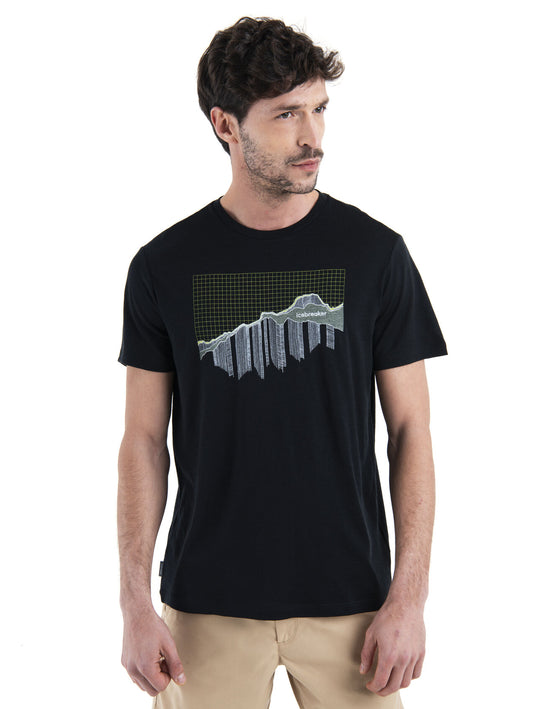 Icebreaker Mens TL III SS Tee Pin Gri Black