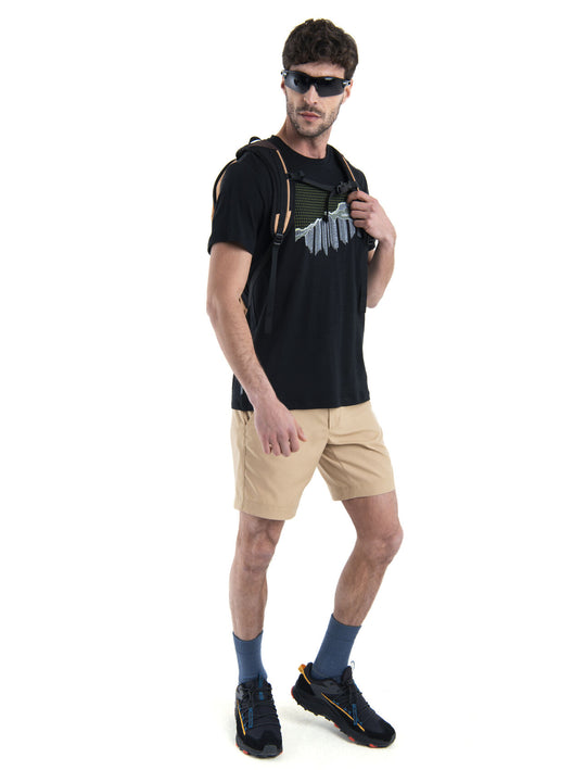 Icebreaker Mens TL III SS Tee Pin Gri Black