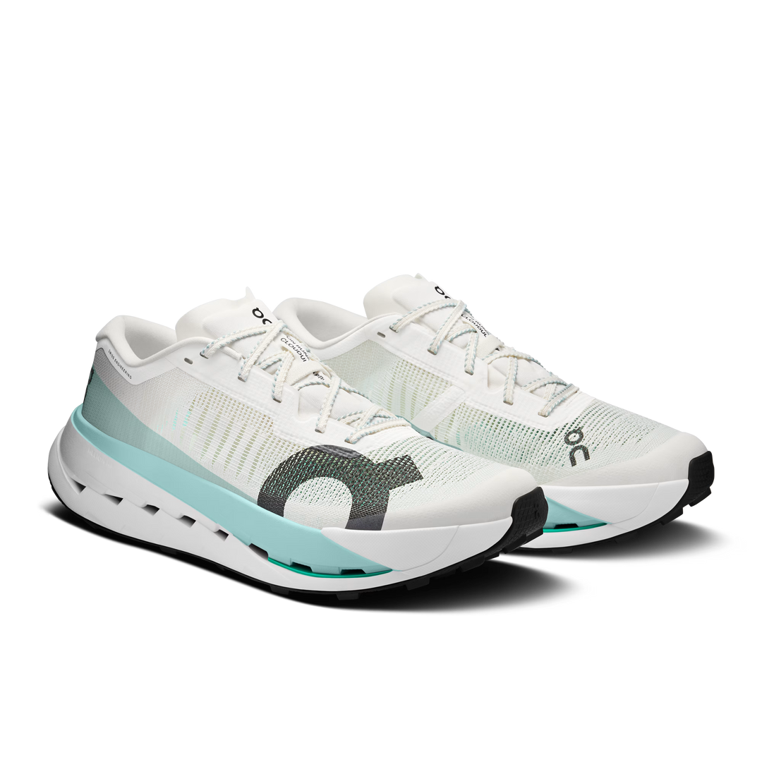 On Cloudultra Pro Mens Trail Running Shoes Ivory Celeste