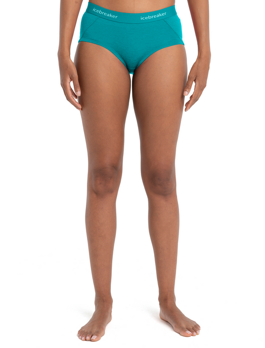 ICEBREAKER Womens Sprite Hot pants FLUX GREEN