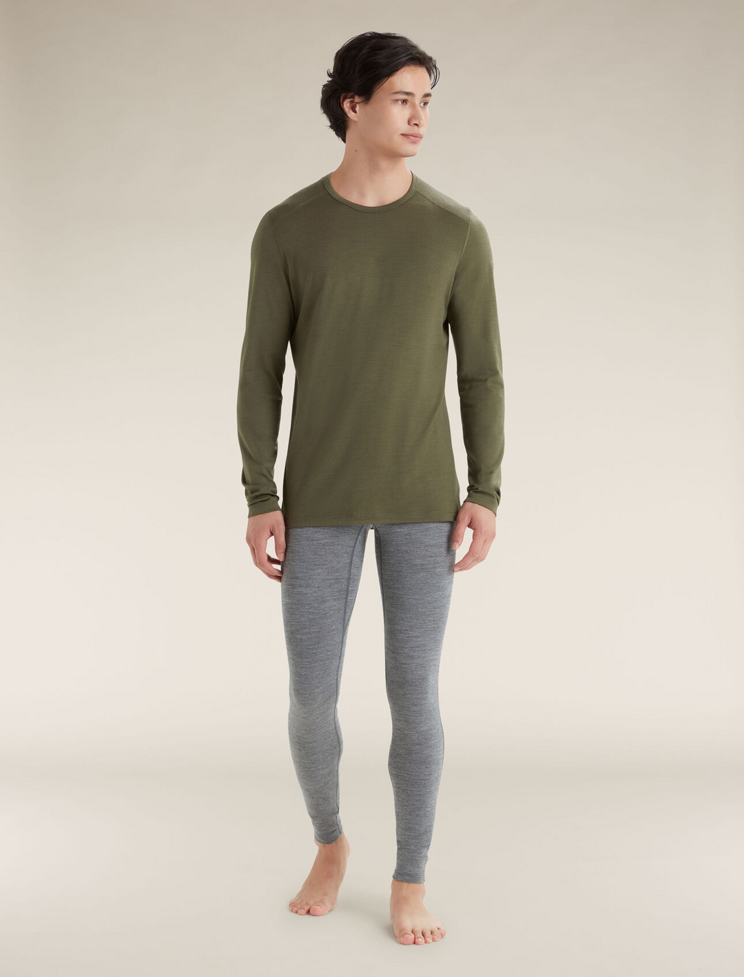Icebreaker Mens 200 Oasis LS Crewe Loden