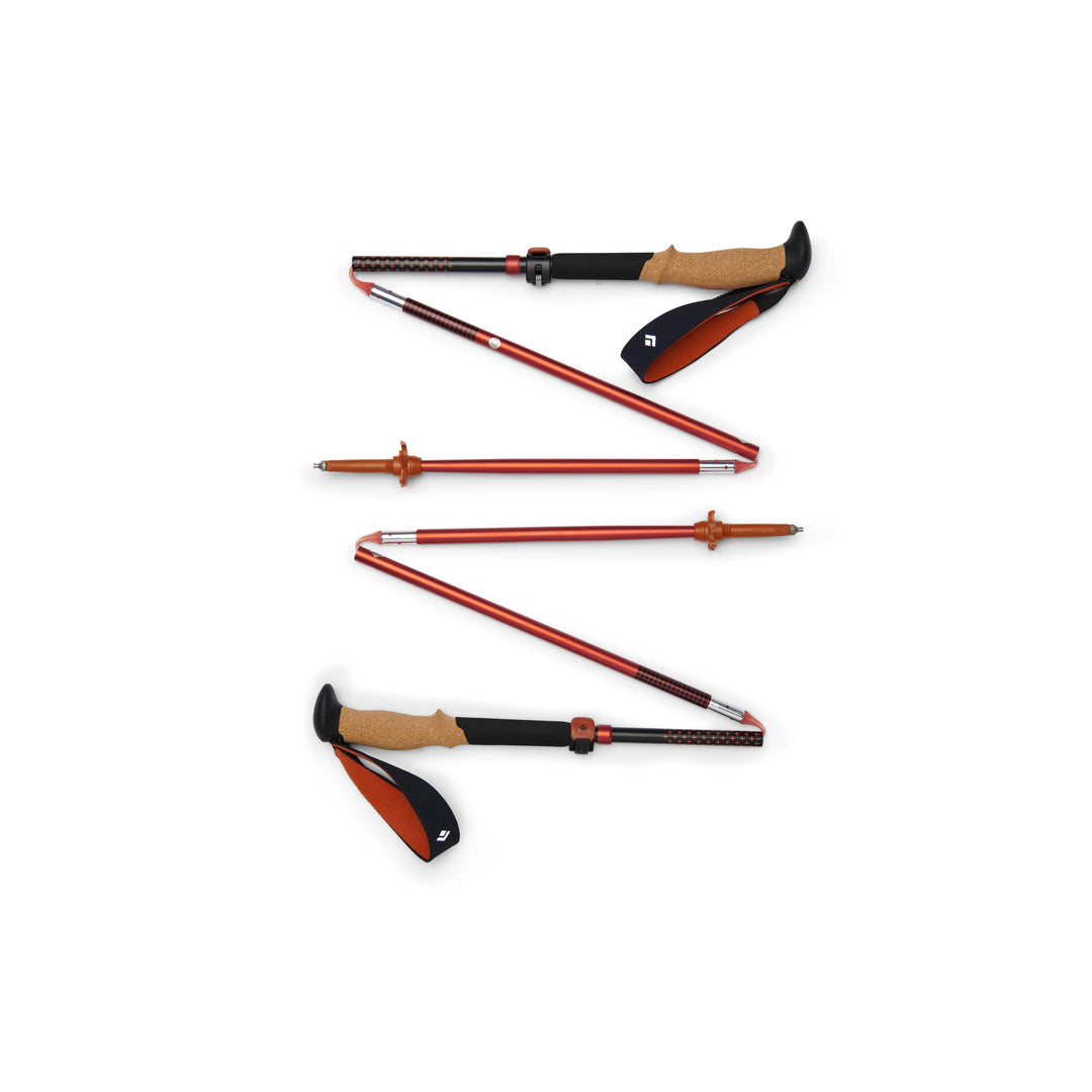 Black Diamond Pursuit FLZ Trekking Poles S23 - Black/Octane