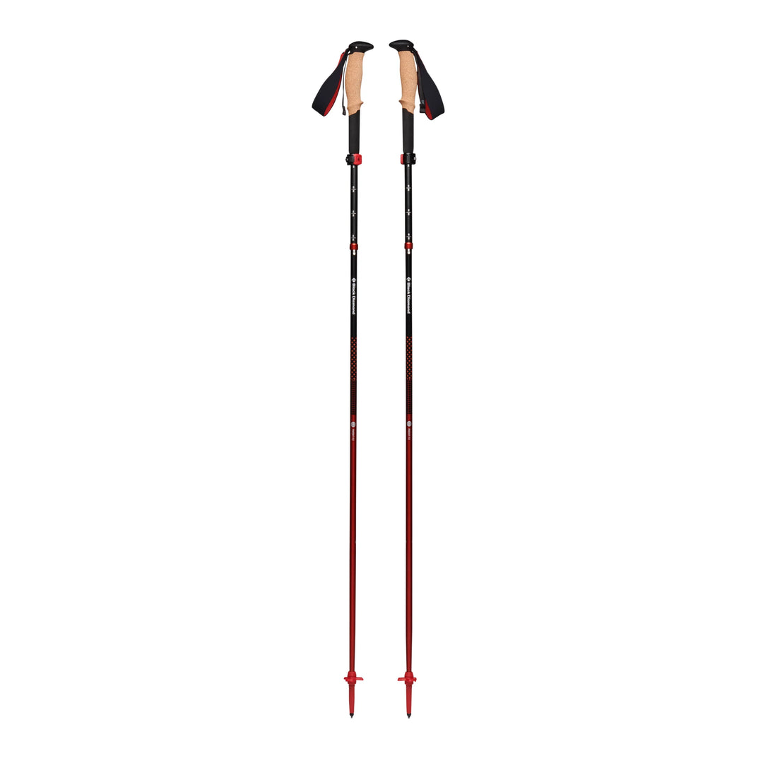 Black Diamond Pursuit FLZ Trekking Poles S23 - Black/Octane