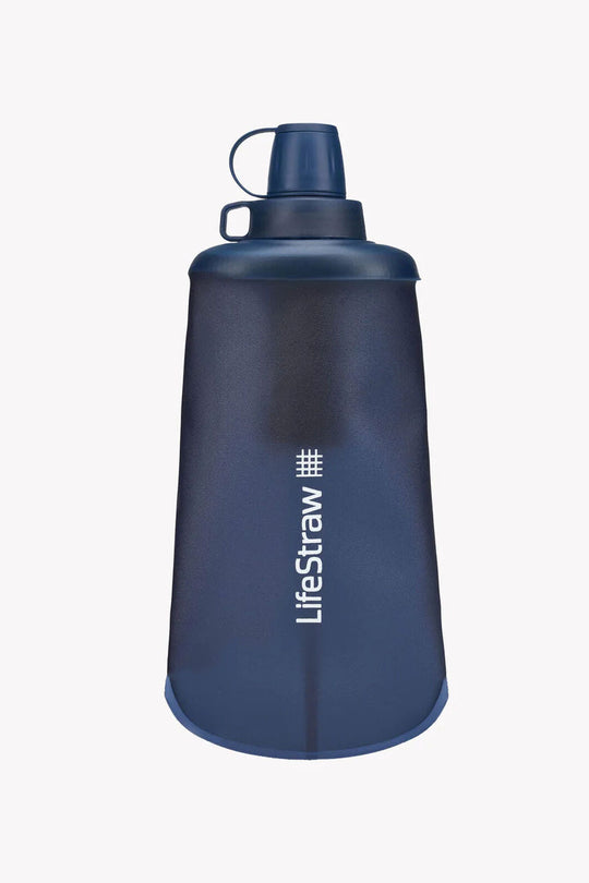 LifeStraw Peak Collapsible Squeeze Bottle 650ml Dark Gray