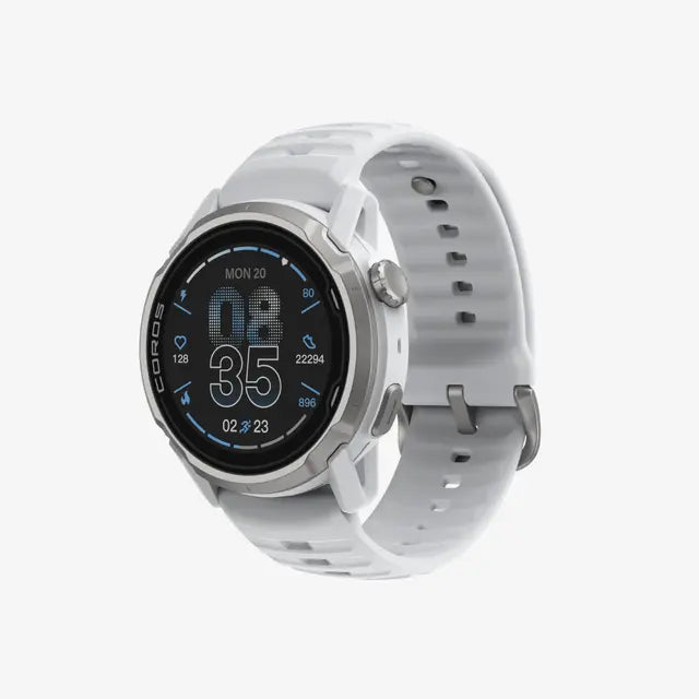 COROS APEX 4 GPS Sports Watch White 42mm w/ silicone band