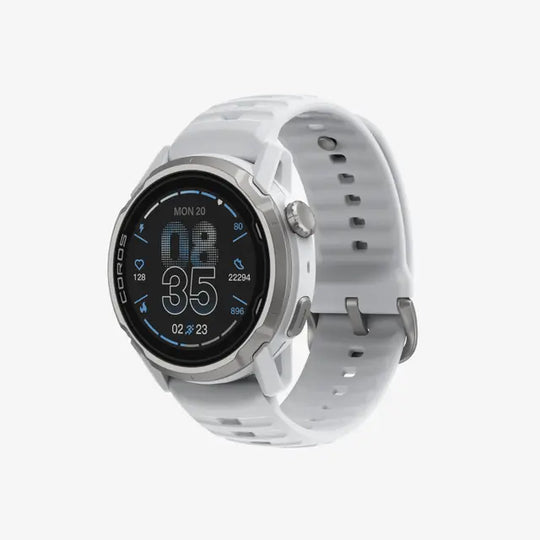 COROS APEX 4 GPS Sports Watch White 42mm w/ silicone band