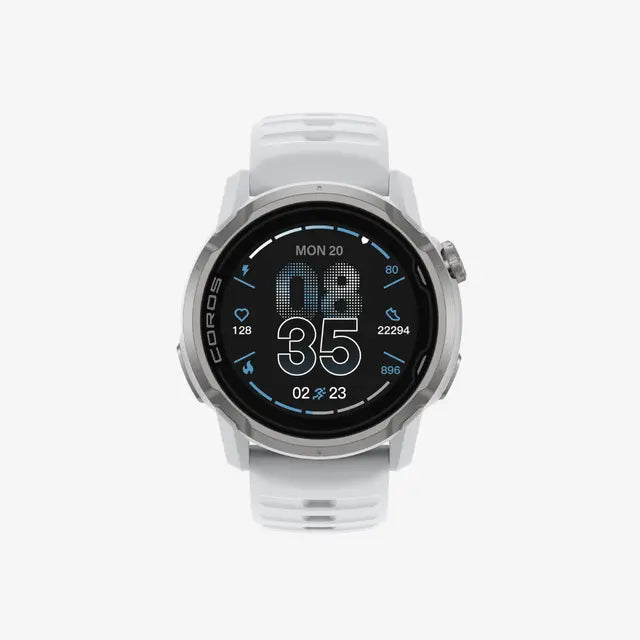 COROS APEX 4 GPS Sports Watch White 42mm w/ silicone band