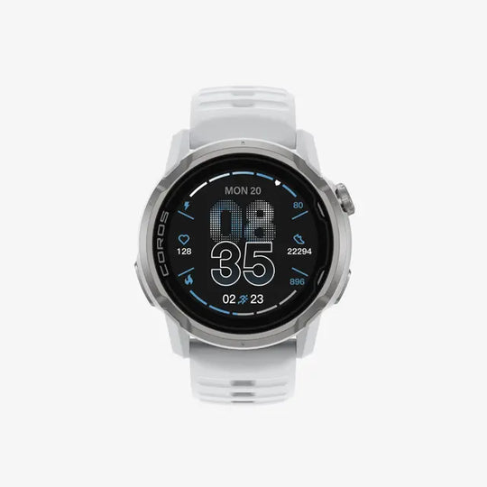 COROS APEX 4 GPS Sports Watch White 42mm w/ silicone band