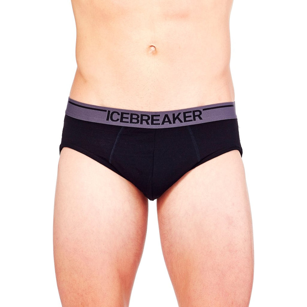 ICEBREAKER Mens Anatomica Briefs Black/Monsoon