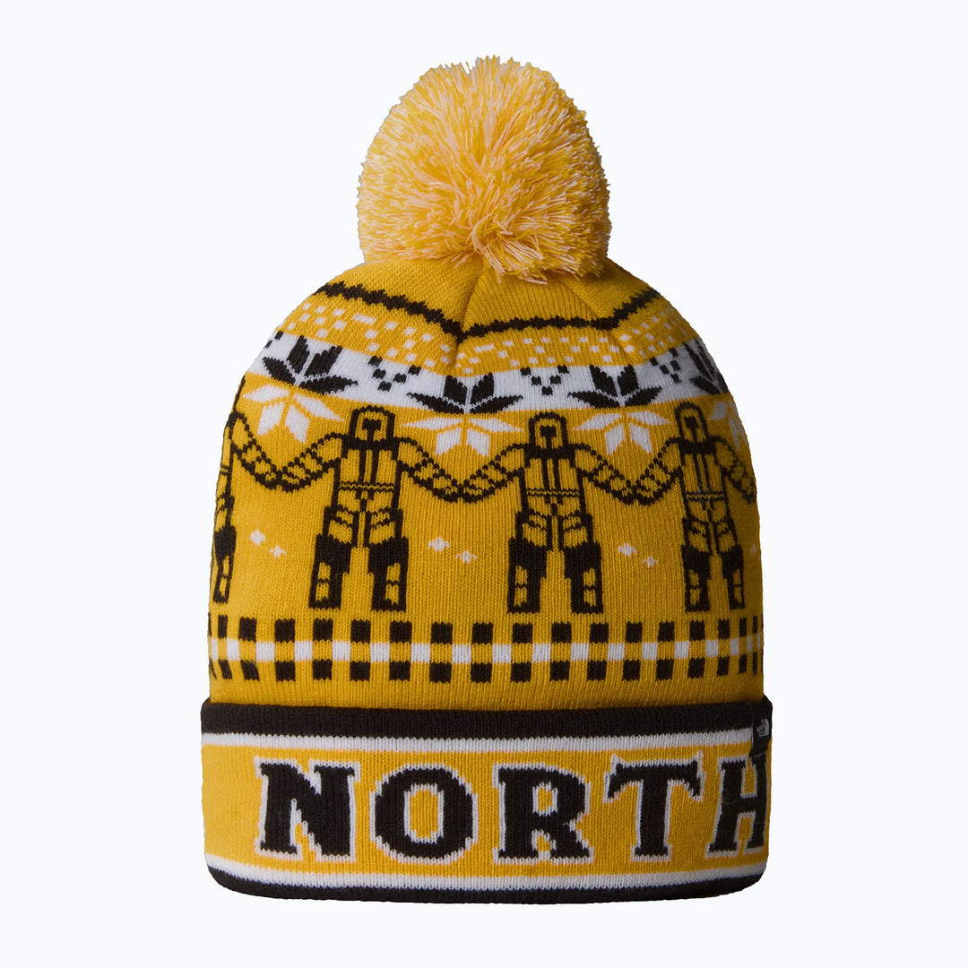 The North Face Cabin Ski Tuke Summit Gold Him Suit Jacquard-Pom