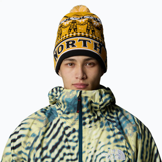 The North Face Cabin Ski Tuke Summit Gold Him Suit Jacquard-Pom