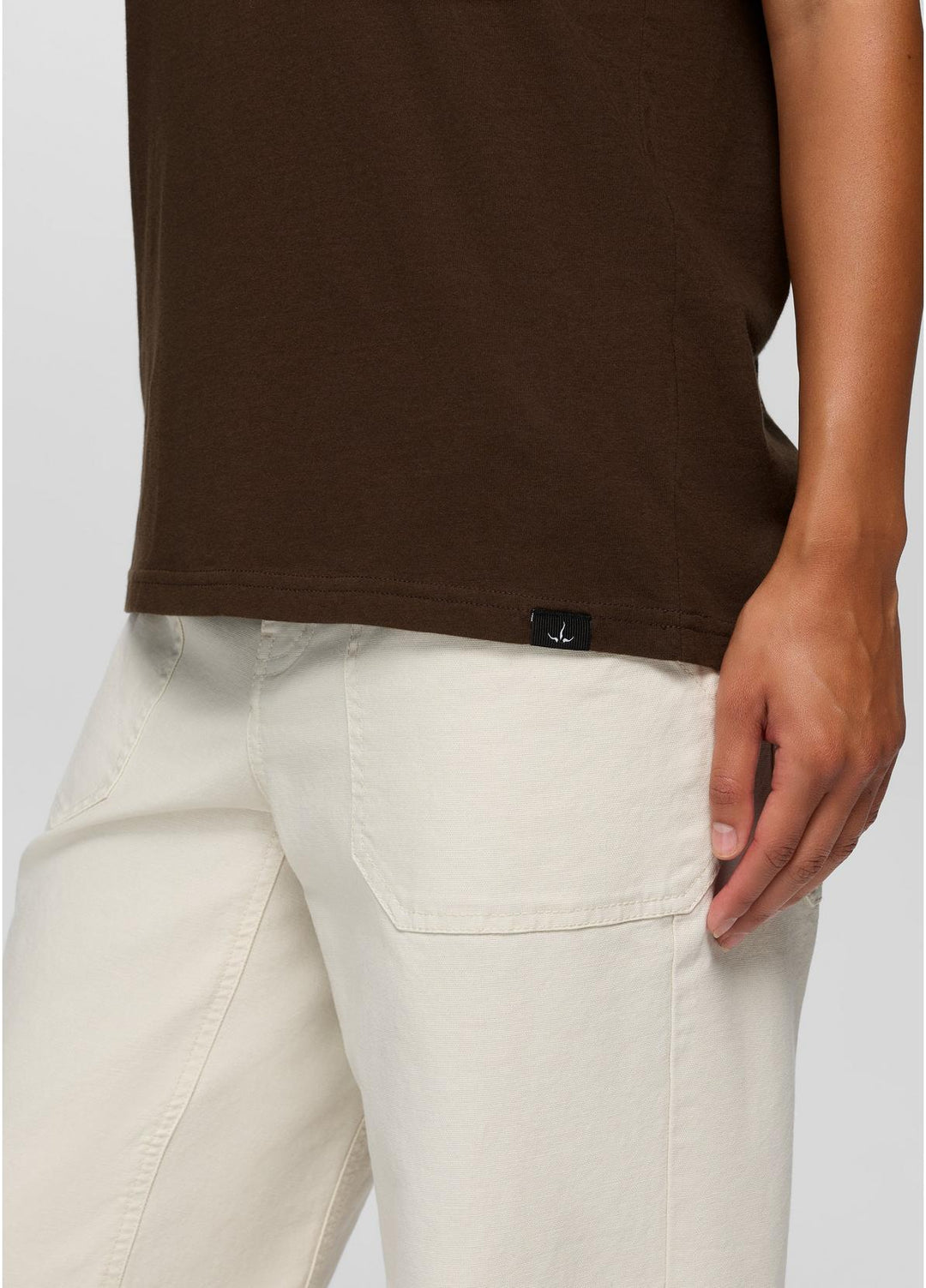 Prana Mens Heritage Graphic SS Tee Dark Roast Universe Standard