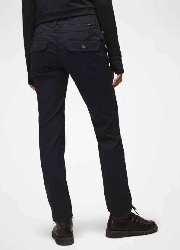 Prana Womens Halle Straight Pant Regular Inseam Black