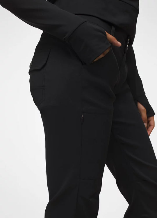 Prana Womens Halle Straight Pant Regular Inseam Black