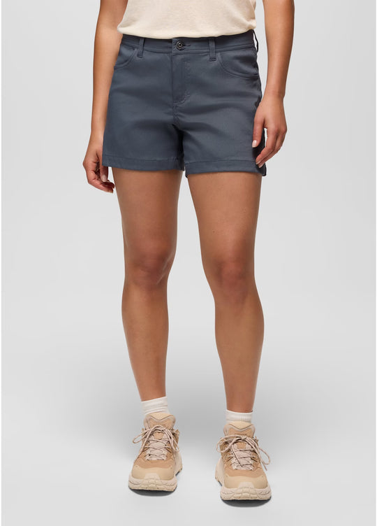 Prana Wmns Stretch Zion Halle Short Thundercloud 5 Inch Inseam