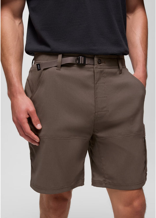 Prana Stretch Zion Short Mens 8 Inch Inseam Mud
