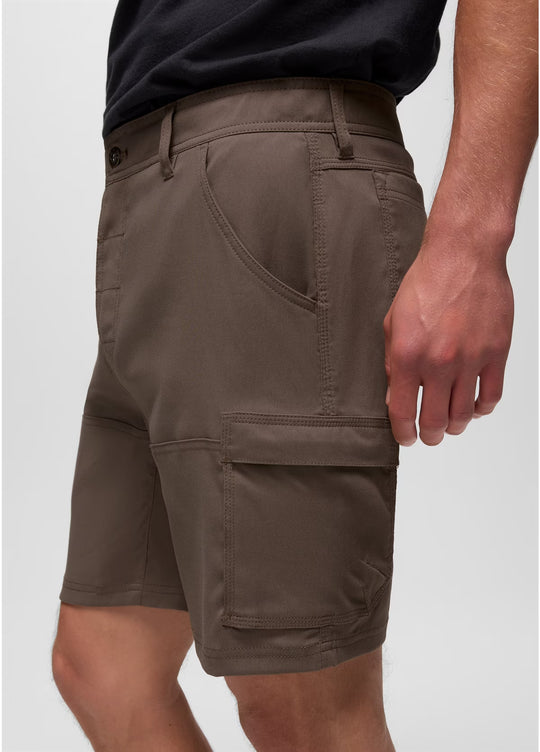 Prana Stretch Zion Short Mens 8 Inch Inseam Mud