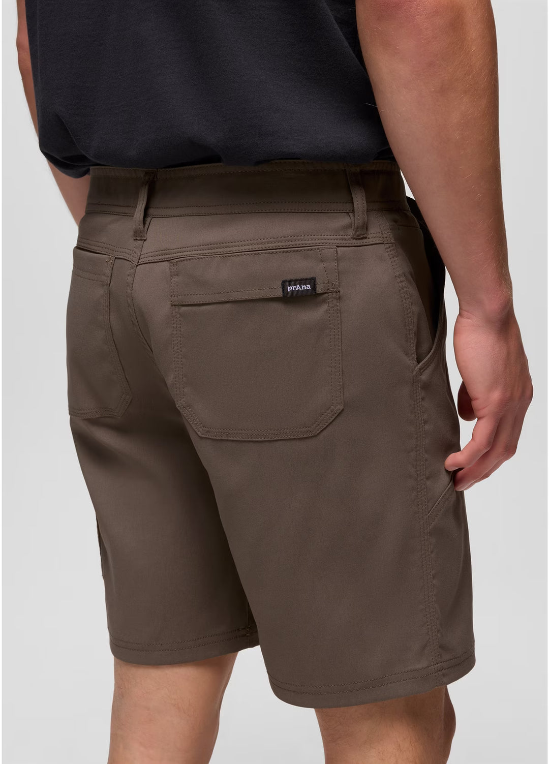 Prana Stretch Zion Short Mens 8 Inch Inseam Mud