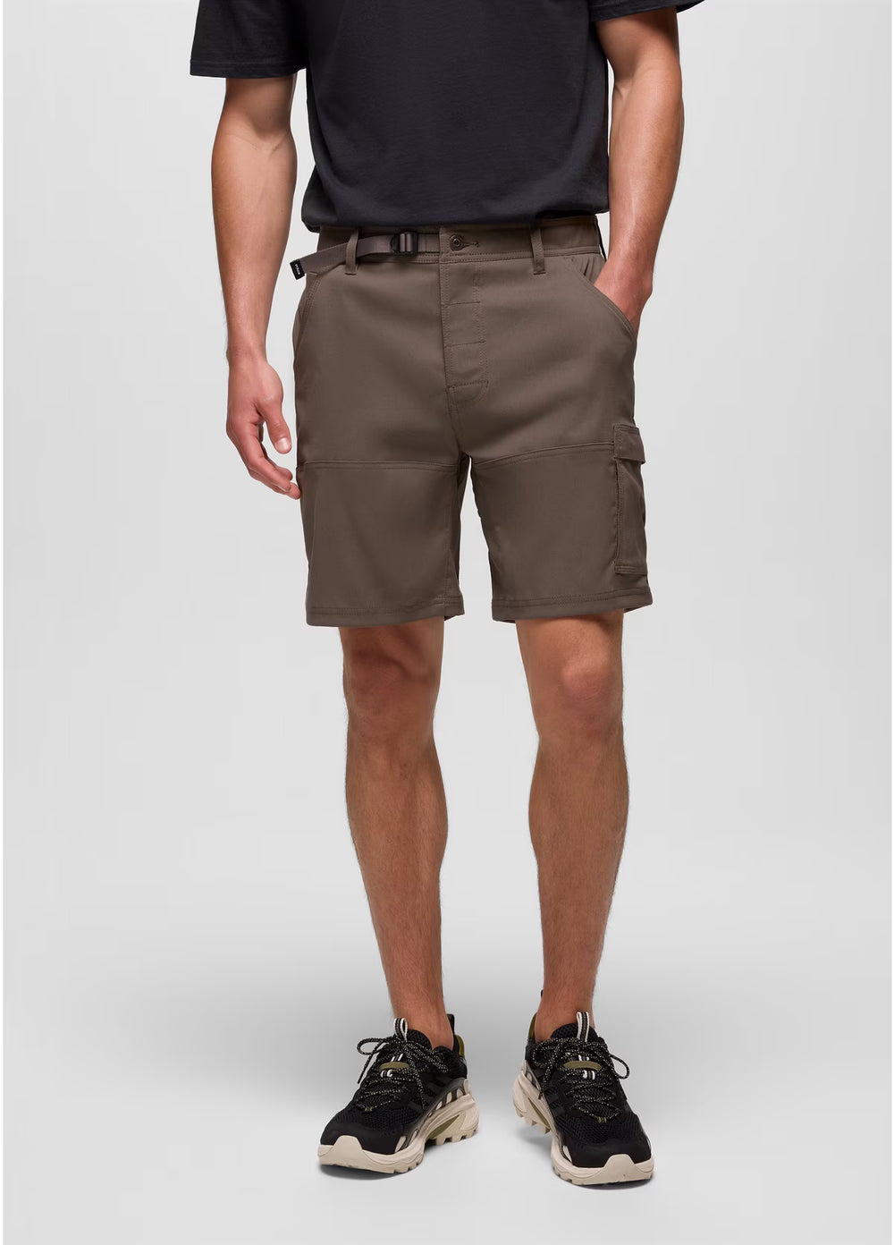 Prana Stretch Zion Short Mens 8 Inch Inseam Mud