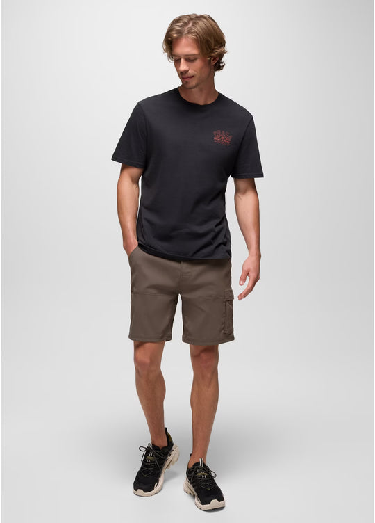 Prana Stretch Zion Short Mens 8 Inch Inseam Mud