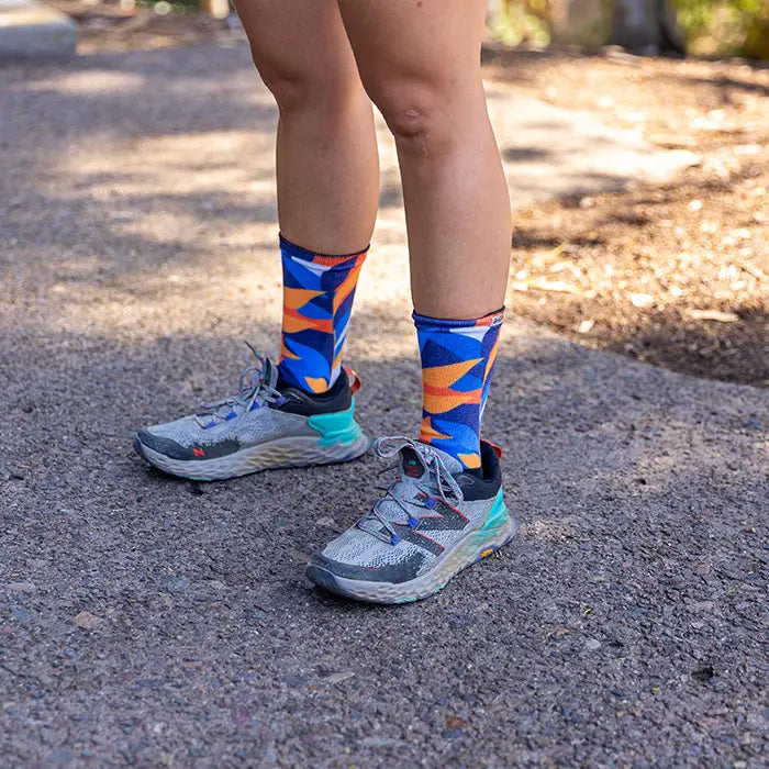 Injinji Spectrum Trail Womens Midweight Crew Botanic