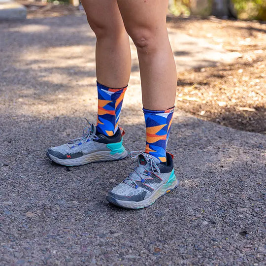 Injinji Spectrum Trail Womens Midweight Crew Botanic