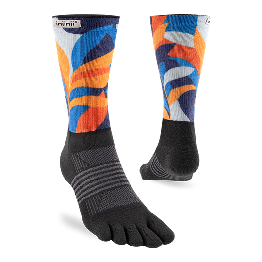 Injinji Spectrum Trail Womens Midweight Crew Botanic