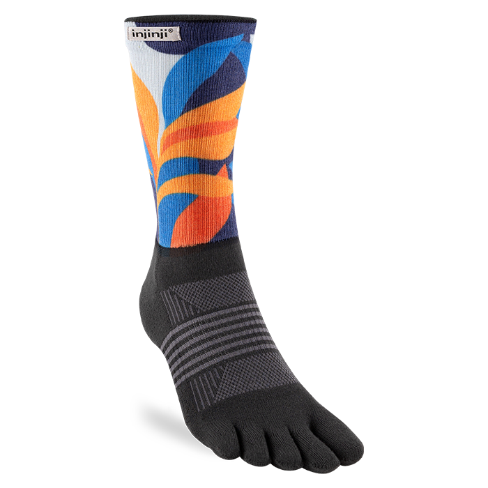 Injinji Spectrum Trail Womens Midweight Crew Botanic