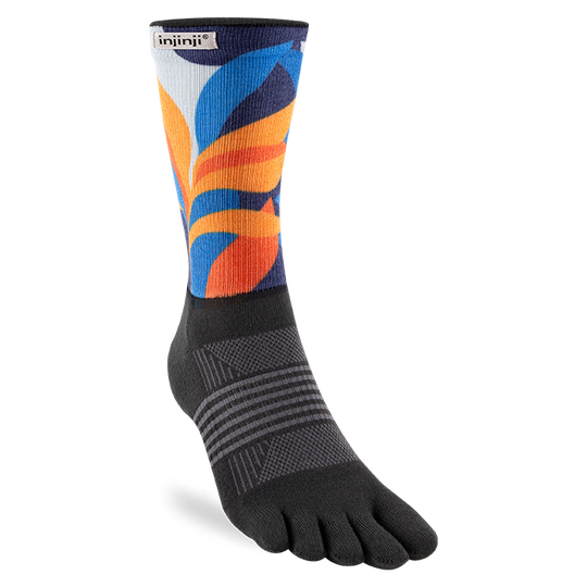 Injinji Spectrum Trail Womens Midweight Crew Botanic