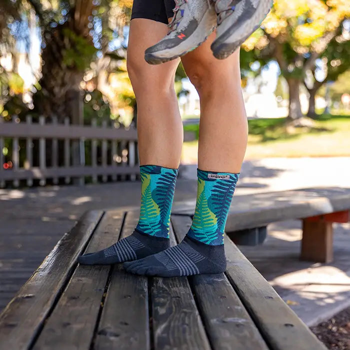 Injinji Spectrum Trail Womens Midweight Crew Jungle
