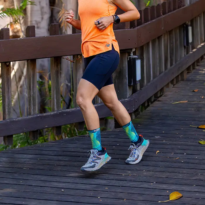 Injinji Spectrum Trail Womens Midweight Crew Jungle