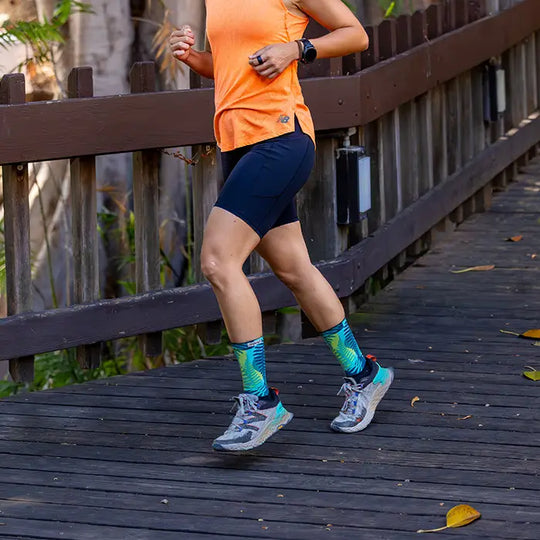 Injinji Spectrum Trail Womens Midweight Crew Jungle