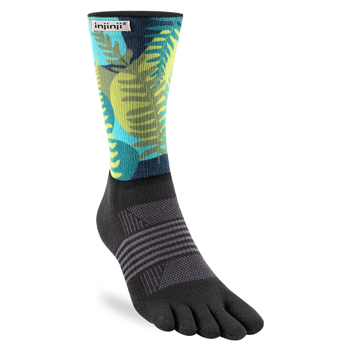 Injinji Spectrum Trail Womens Midweight Crew Jungle
