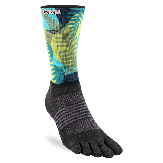 Injinji Spectrum Trail Womens Midweight Crew Jungle
